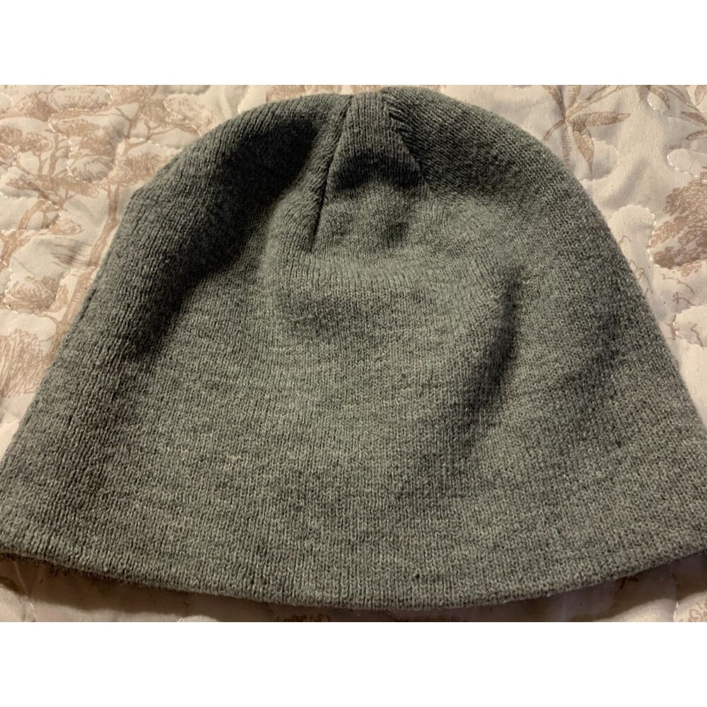 Dickies Gray Beanie Hat OSFM Acrylic Knit Cuffed Workwear Snow Ski Workwear - Picture 2 of 3